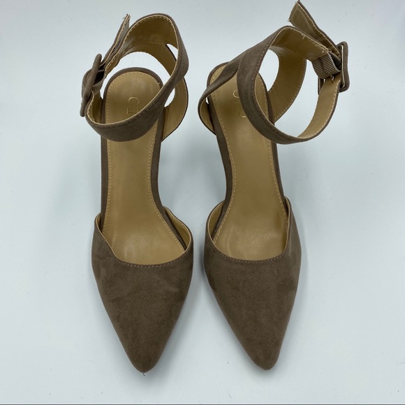 CATO Heels Single Strap Tan Suede size 8.5 - Picture 2 of 8